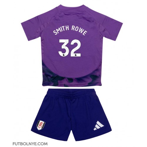 Camiseta Fulham Emile Smith Rowe #32 Tercera Equipación para niños 2024-25 manga corta (+ pantalones cortos)